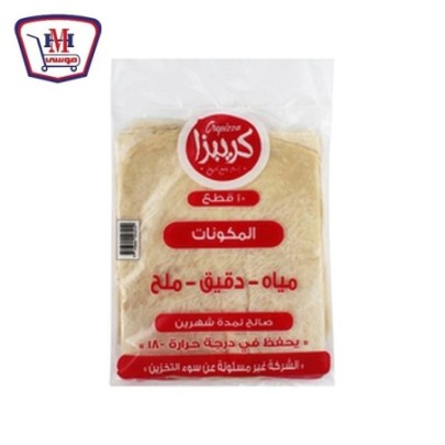 كريبزا عيش سورى 10 قطع | من كريبزا | هايبر موسى — أفضل سعر وتوصيل سريع