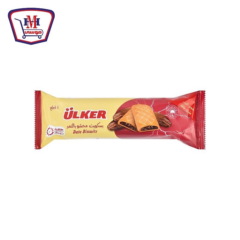 اولكر بسكويت تمر 4 قطعه
