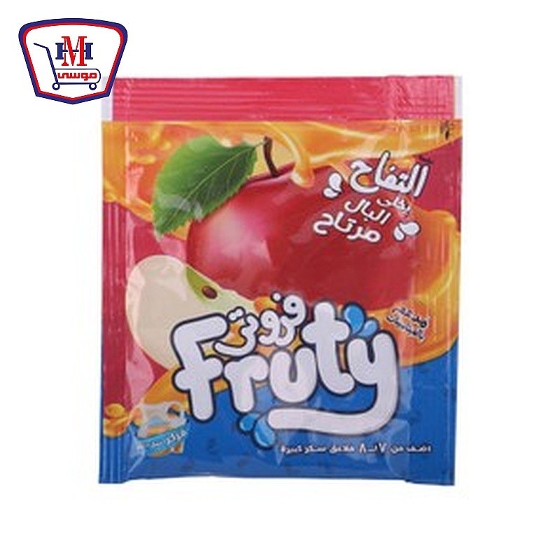 فروتى عصير بودر تفاح مركز 12 جرام ظرف