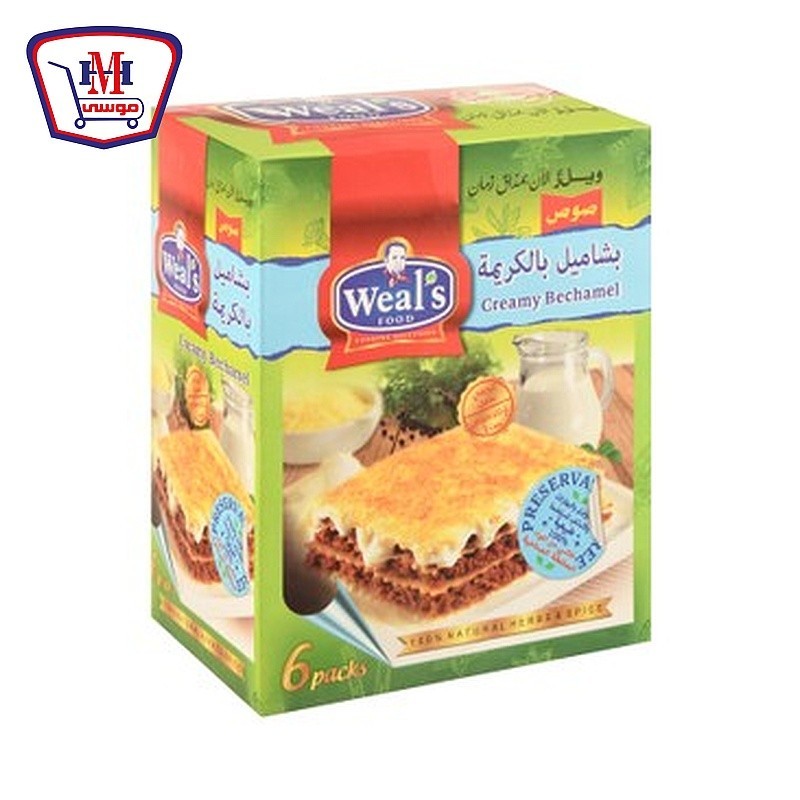 ويلز خلطه صوص بشاميل بالكريمه 60 جرام علبه × 6 ظرف