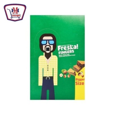 فرسكا فنجرز ويفر محشو بكريمه الكاكاو والبندق علبه × 12 باكو | من فرسكا