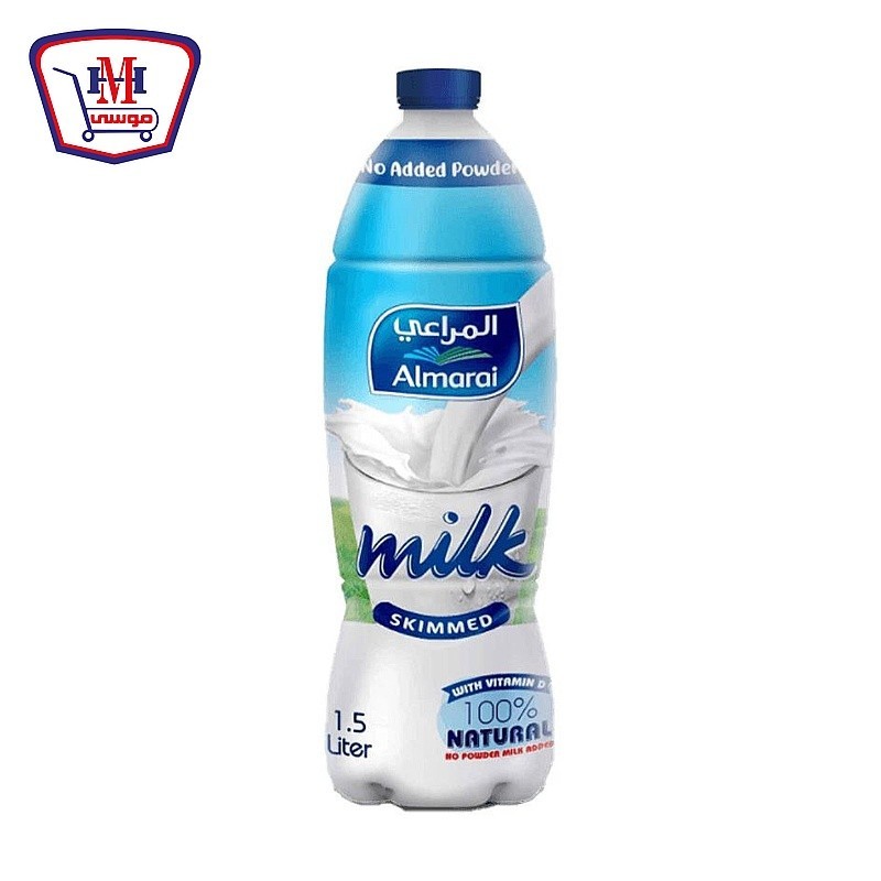 المراعى حليب خالى الدسم 1.5 لتر