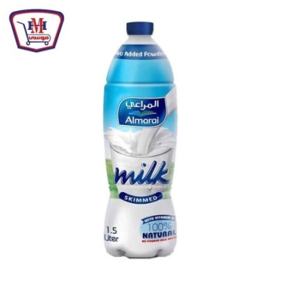 صورة المراعى حليب خالى الدسم 1.5 لتر من المراعى - هايبر موسى