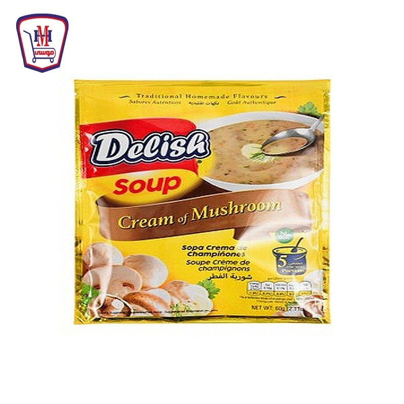 ديليش شوربه كريمه الفطر 60 جرام