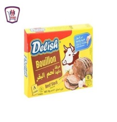 ديليش مرقه بنكهه لحم البقر 8 مكعب 72 جرام | من ديليش | هايبر موسى — أف