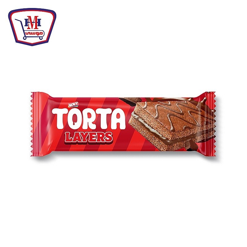 تورتا لايرز كيك كاكاو محشو بالشيكولاته 18 جرام علبه × 12 قطعه
