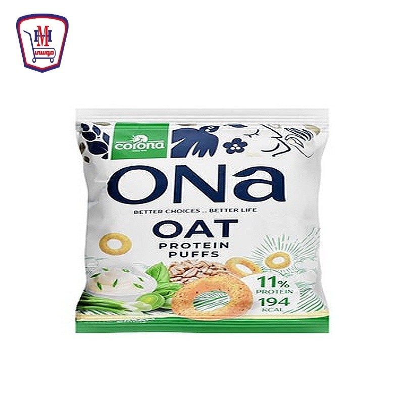 اونا بافس شوفان بطعم  كريمه البصل 50 جرام