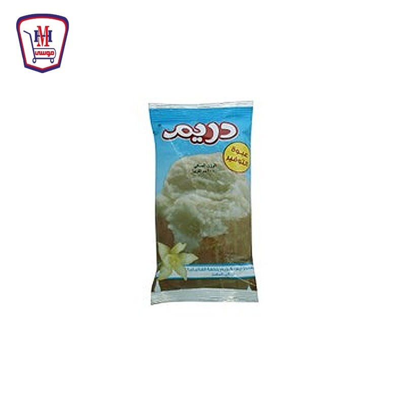 دريم ايس كريم بالفانيليا 160 جرام قطعه