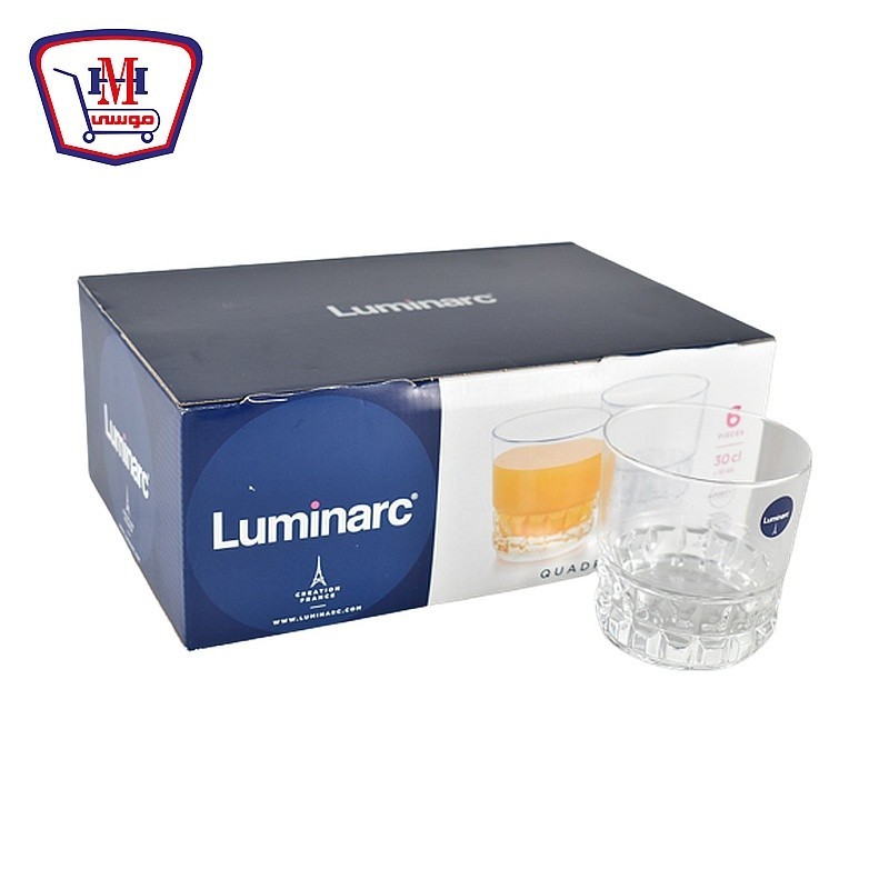ليمونارك طقم مج شاى 6 قطعه QUADRILLE  30 cl