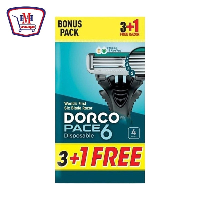 دوركو ماكينه حلاقه بيس 6 شفره رجالى كيس 3 + 1 هديه