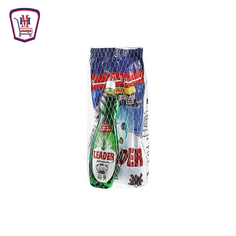 ليدر مسحوق يدوى 1500 جرام + ليدر زجاجه 600 مللى عرض