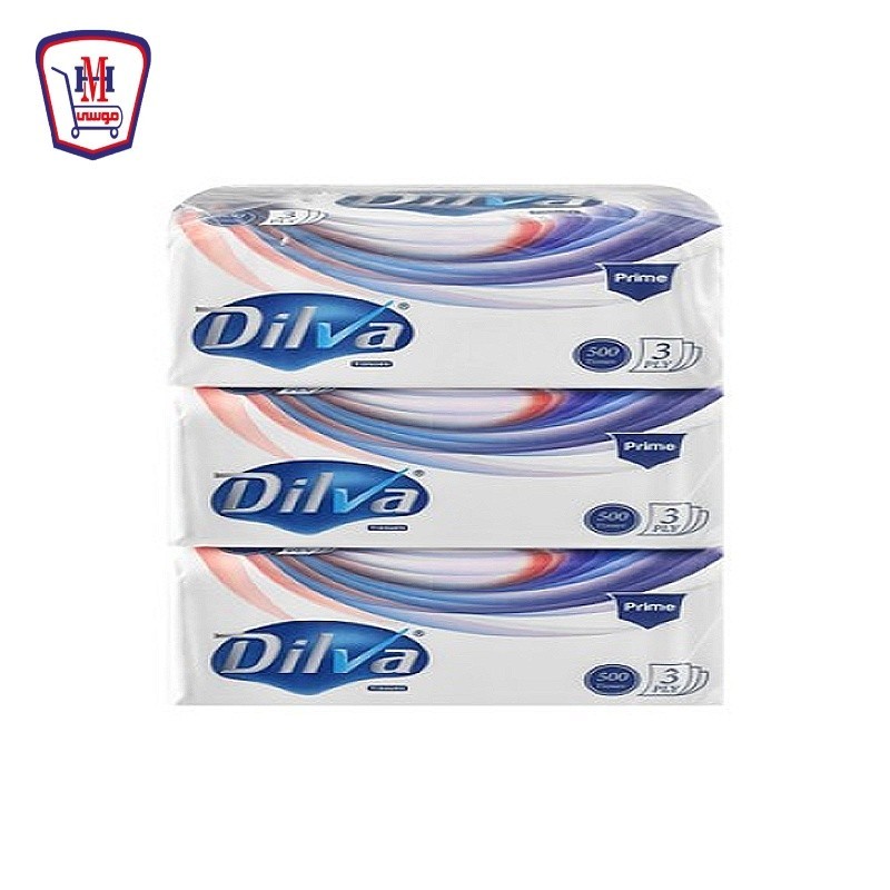 ديلفا مناديل سحب برايم 500 منديل عرض 3 قطعه