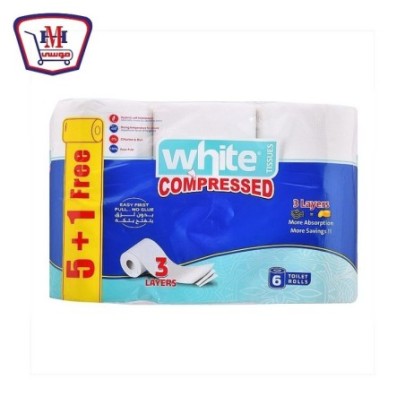 صورة وايت مناديل تواليت مضغوط 5 + 1 مجانا من وايت - هايبر موسى