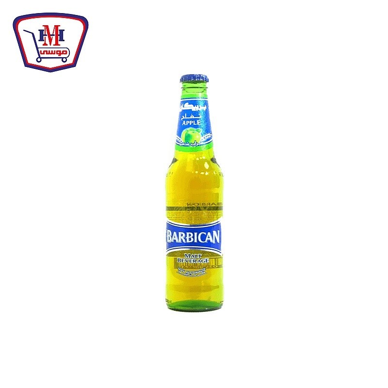 بربيكان شراب شعير زجاج تفاح 330 مللى