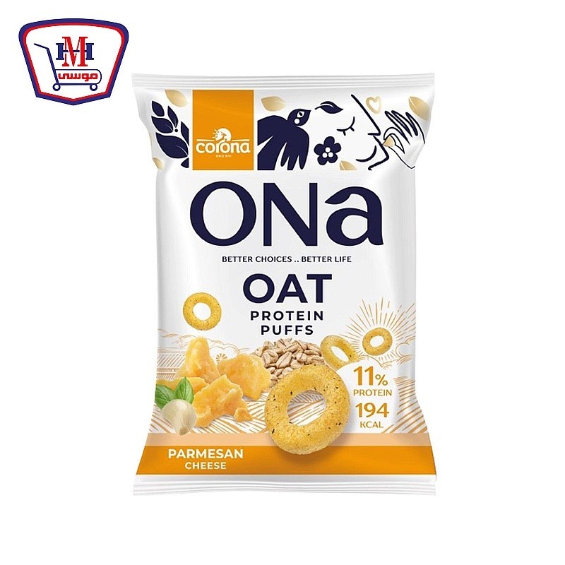 اونا بافس شوفان بطعم  الجبنه البرميزان 50 جرام