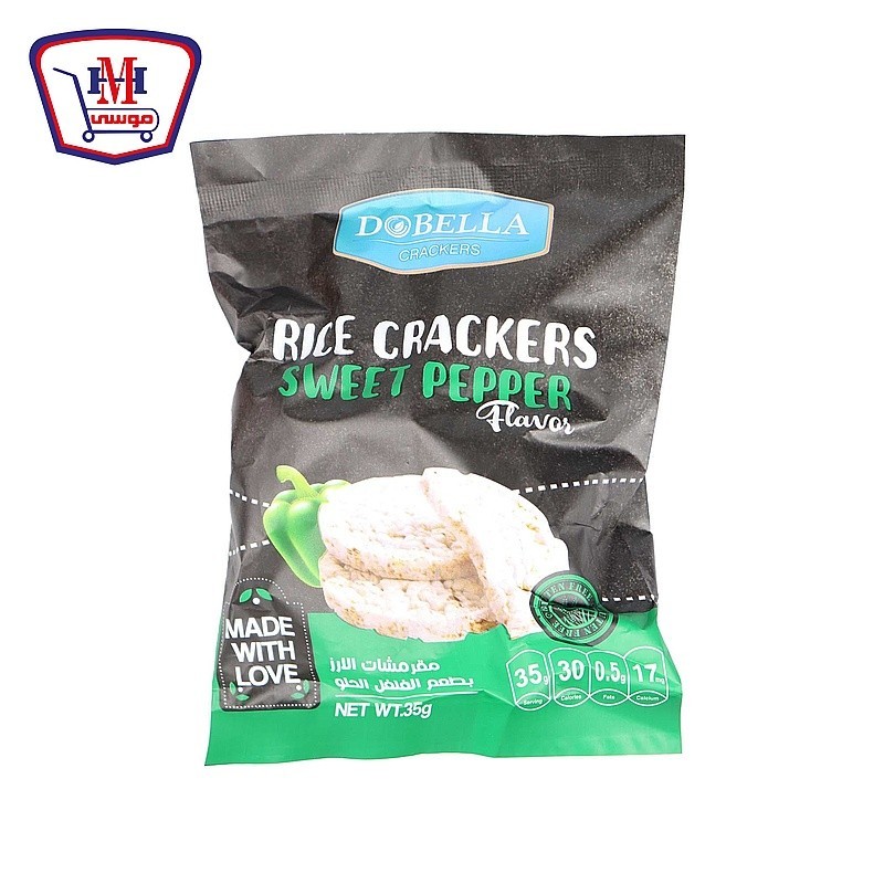 دوبيلا مقرمشات ارز بالفلفل الحلو 35 جرام
