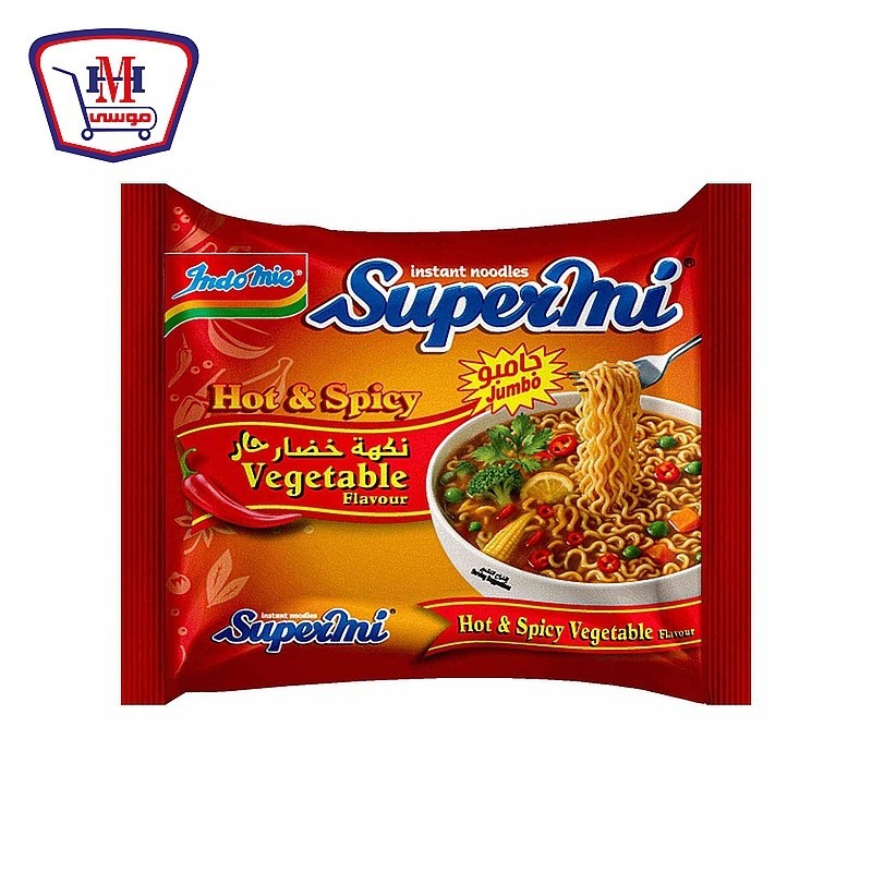اندومى سوبرمى جامبو خضار حار 100 جرام