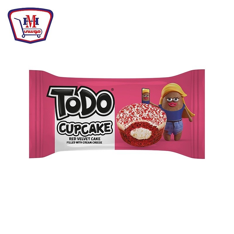 تودو كب كيك ريد فيلفت محشو بكريمه التشيز