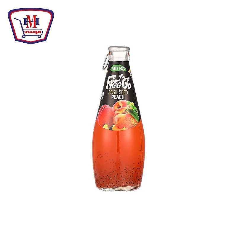 فرى جو مشروب بذور الريحان بنكهه الخوخ 290 مللى
