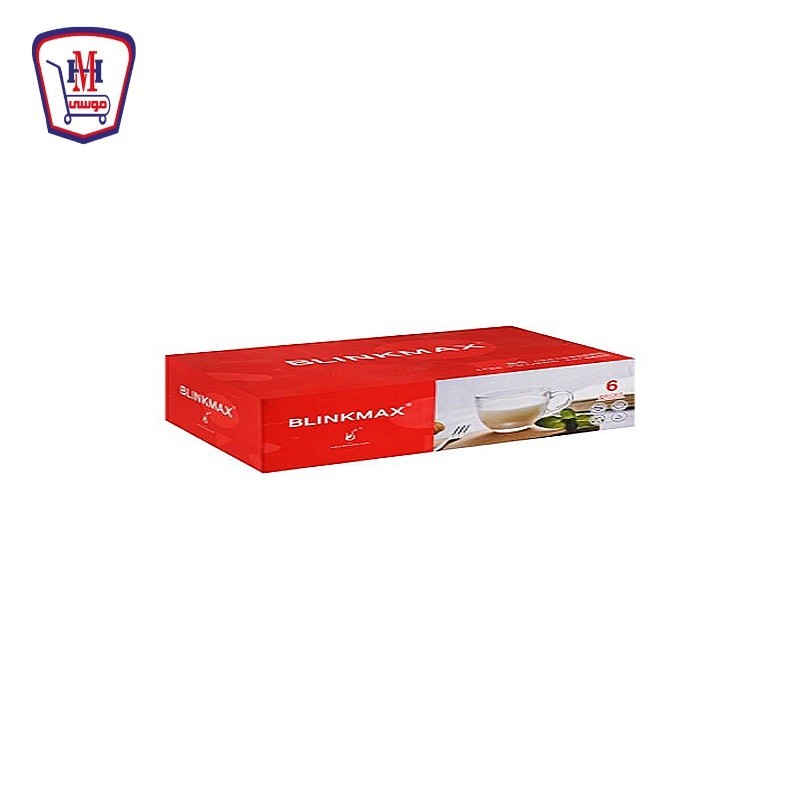 بلانك ماكس طقم مج زجاج 6 قطعه موديل KTZB120