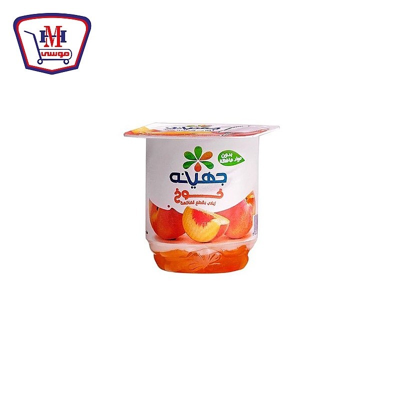 جهينه زبادى خوخ بقطع الفاكهه 105 جرام