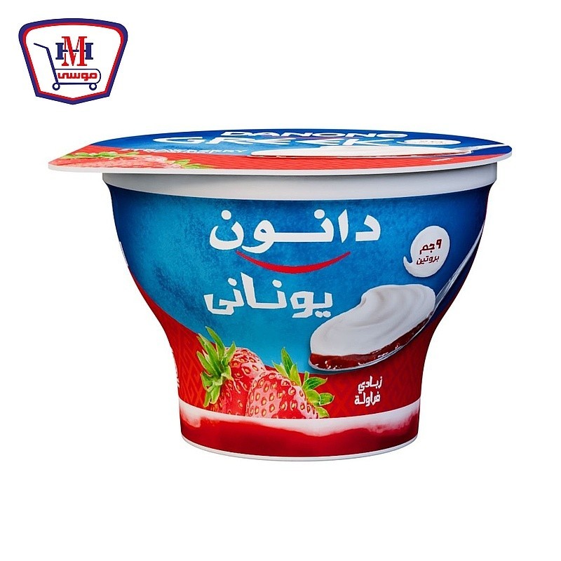 دانون اويكو زبادى يونانى ميكس فراوله 170 جرام