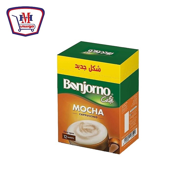 بونجورنو كابتشينو موكا 14 جرام علبه × 12 ظرف