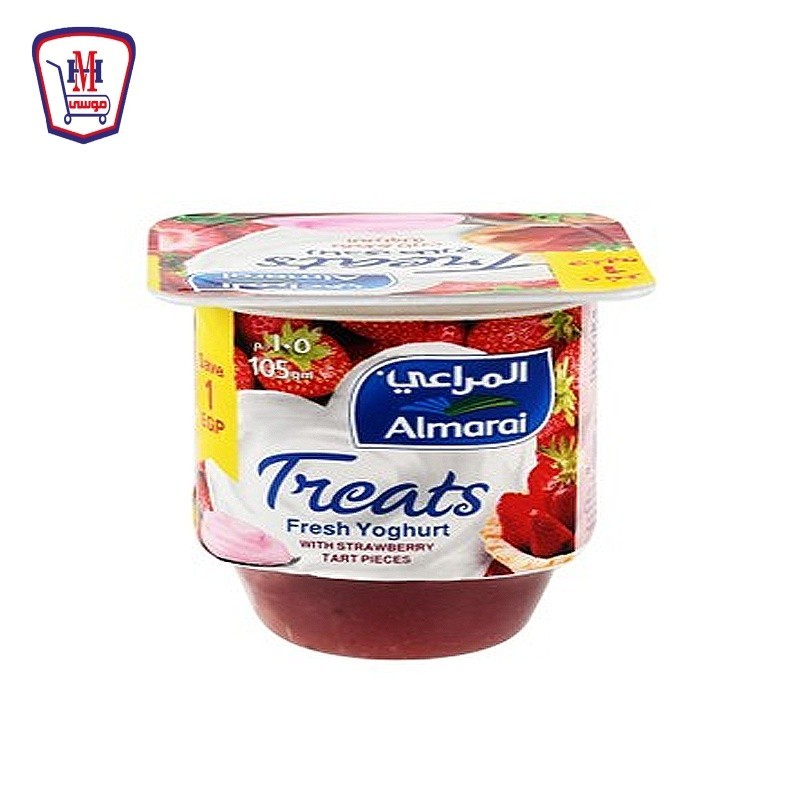 المراعى زبادى تارت فراوله 105 جرام وفر 1 جنيه