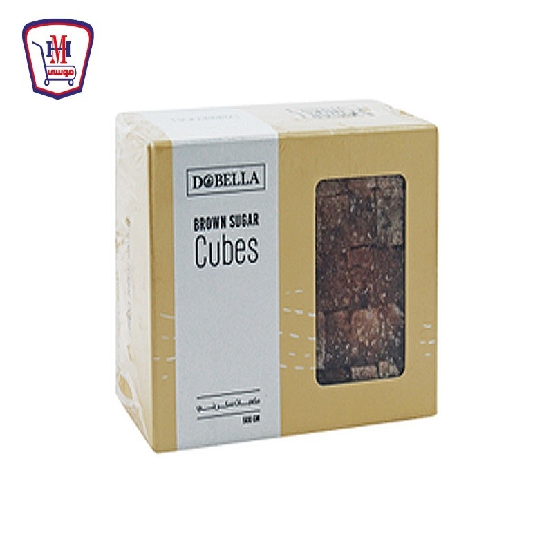 دوبيلا سكر بنى مكعبات ساده 500 جرام