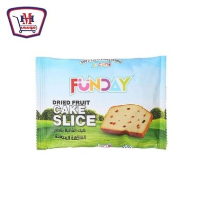 فن داى كيك سلايس فانيليا بقطع الفواكه 50 جرام