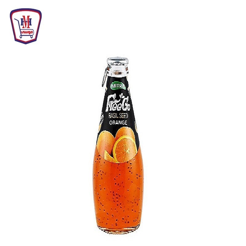 فرى جو مشروب بذور الريحان بنكهه البرتقال 290 مللى