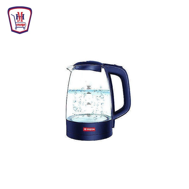 فريش كاتيل زجاج ابيض - ازرق - اسود موديل EGK17000