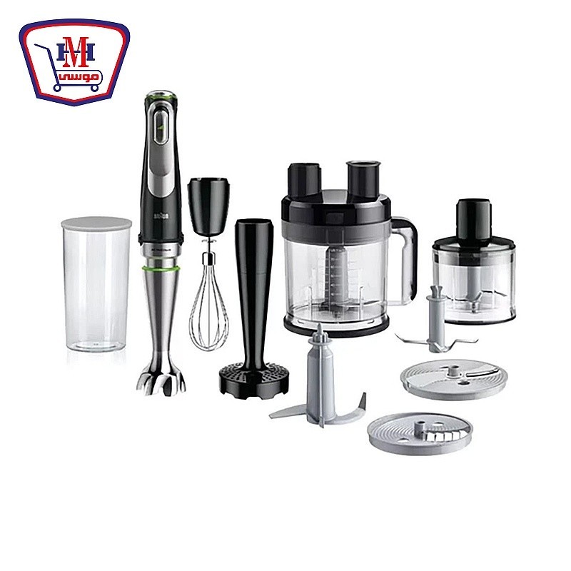 براون خلاط يدوى مالتى كويك + كبه 500 مللى 1200 وات MQ9185 XL