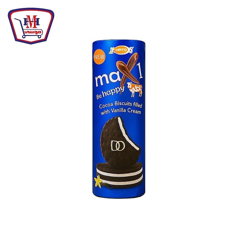 ماكس وان بسكويت ساندوتش رول كاكاو وفانيليا 185 جرام
