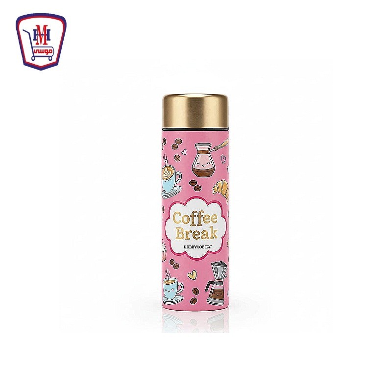 مج حرارى استانلس ديجتال رسومات غطاء ذهبى 500 مللى