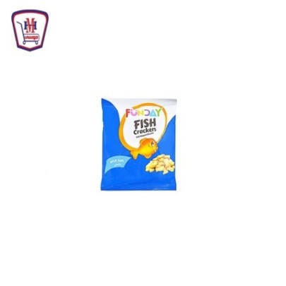 فن داى بسكويت كراكرز بالملح شكل سمكة 40 جرام