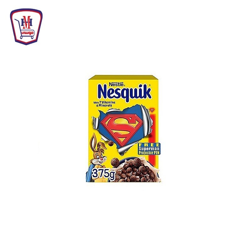 نسكويك سيريال شيكولاته 330 جرام + قلم سوبر مان هديه