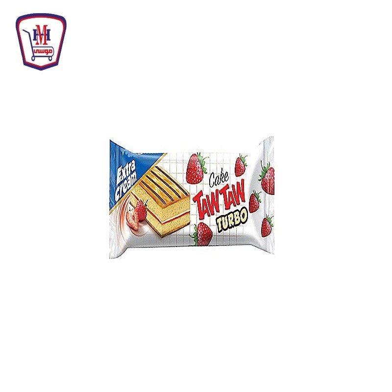 تاوتاو كيك محشو كريمه بطعم الفراوله تربو