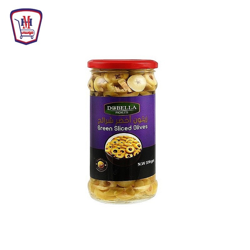 دوبيلا زيتون اخضر شرائح 370 جرام