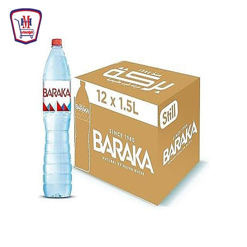 بركه مياه معدنيه 1.5 لتر  علبه × 12 قطعه