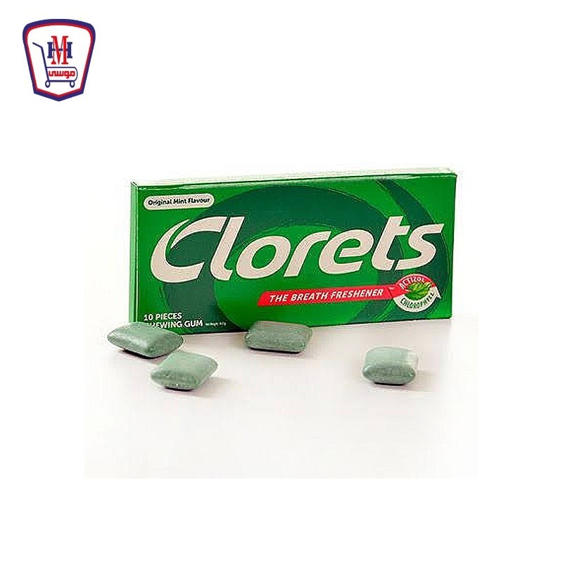 كلورتس لبان بالنعناع الاصلى 10 حبات  قطعه