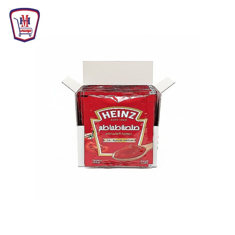 هاينز صلصة 42 جرام زيادة 20 % علبه × 24 قطعه