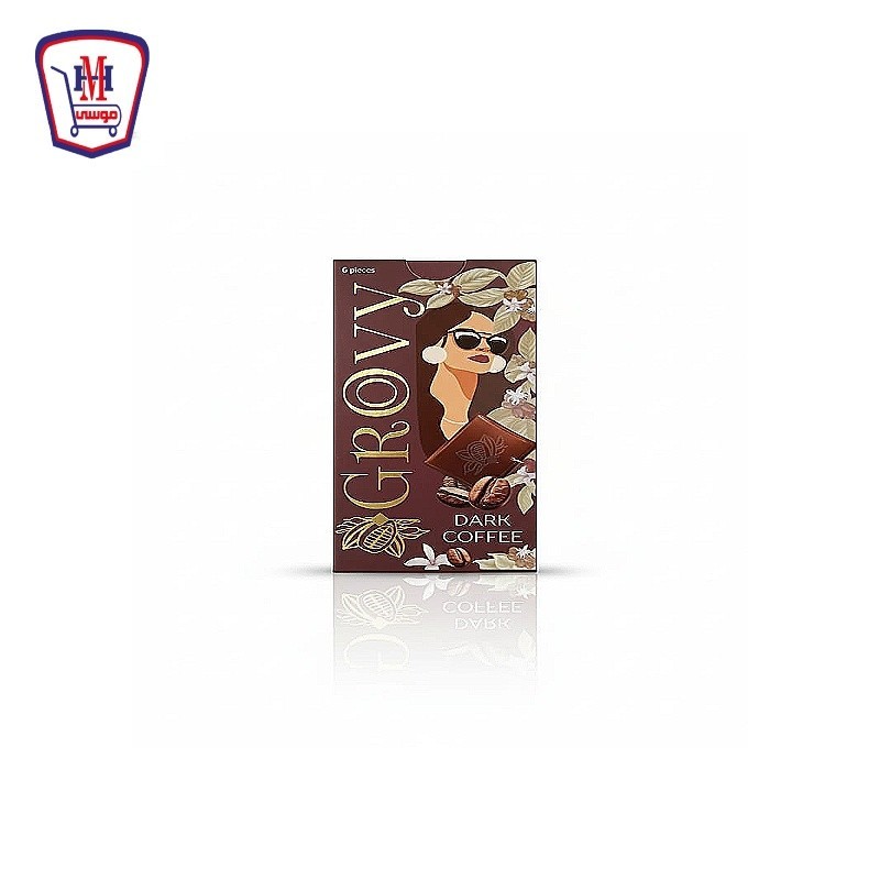 كورونا جروفى شيكولاته دارك قهوه 80 جرام علبه × 6 قطعه