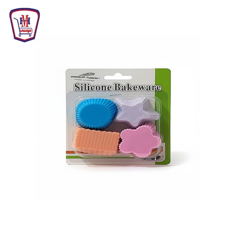 كب كيك سيلكون اشكال 12 قطعه كارت