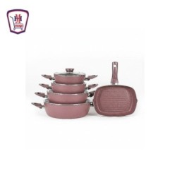 مرتى طقم حلل جرانيت 9 قطع | من مرتى | هايبر موسى — تسوّق أونلاين