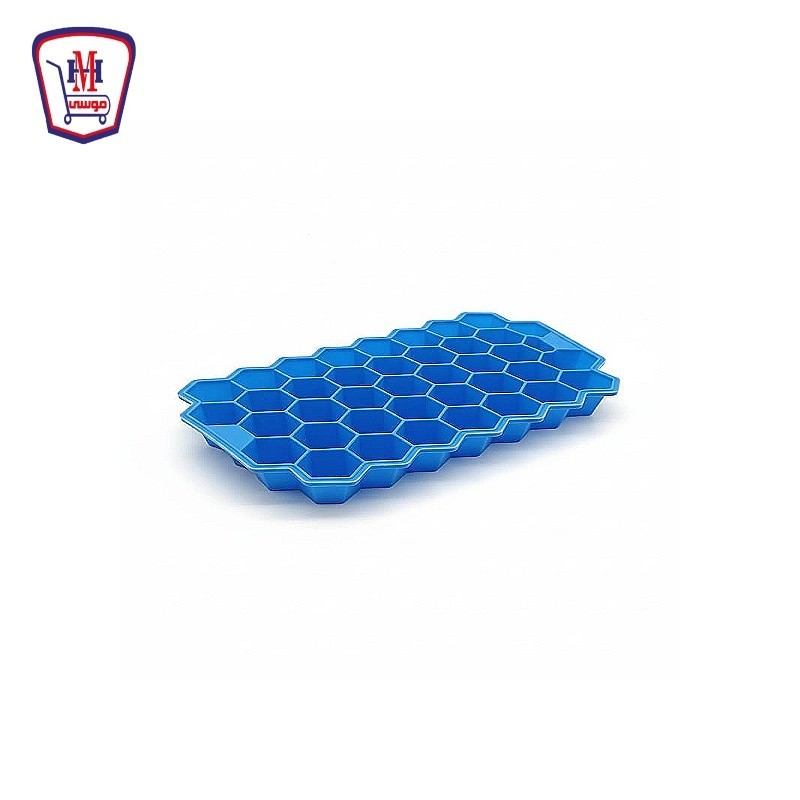 قالب ثلج وحلويات خليه سيليكون بالغطاء
