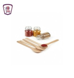 طقم معالق توابل وعسل خشب كبيره كيس 6 قطعه | هايبر موسى