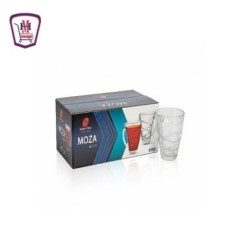 جلاكسى جلاس طقم كوب زجاج 6 قطعه MOZA | من جلاكسى جلاس | هايبر موسى