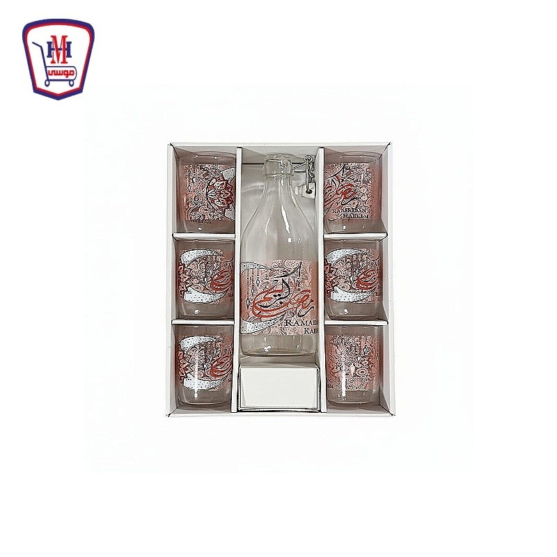 سيتى جلاس كوب 6 قطعه RAFALE + زجاجه مياه زجاج