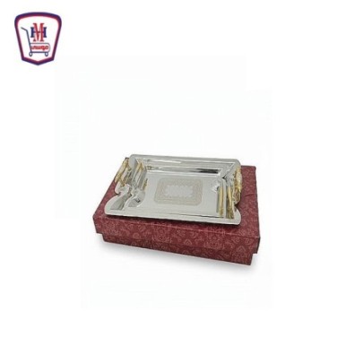 طقم صنيه استانلس 3 قطع ذهبي يد خنجر | من موسى | هايبر موسى